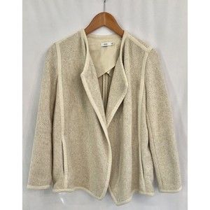 VINCE Open Front Tweed Jacket